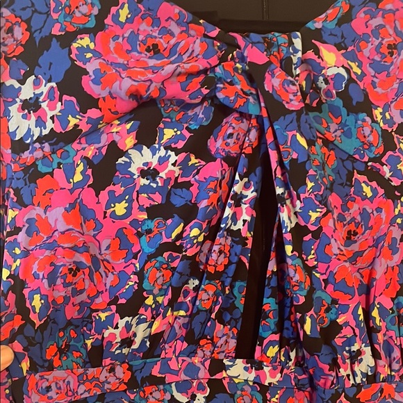 Zara Painterly Floral Mini Dress – XL - Picture 4 of 6